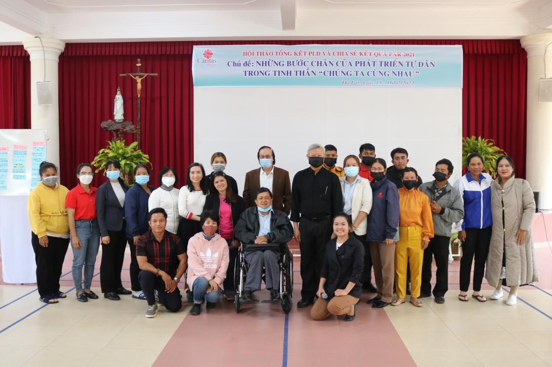 Caritas Đà Lạt Tổ Chức Hội Thảo Tổng Kết Chương Trình Phát Triển Tự Dân (PLD) Và Trình Bày Kết Quả Nghiên Cứu Hành Động Có Sự Tham Gia Năm 2021